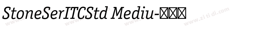 StoneSerITCStd Mediu字体转换